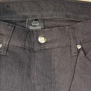 Urban Star Mens Stretch Pants 32x32 Black Textured Straight Leg 02519959US